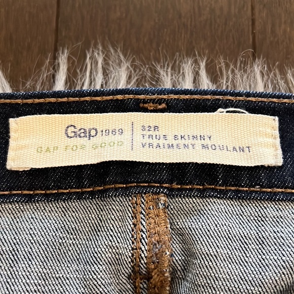 Gap True Skinny Jeans Dark Stretch Denim Size 32R - Picture 3 of 7